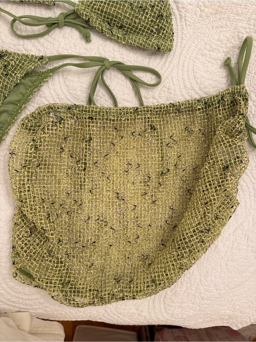 Green Patterned Bikini Set - Picture 4 of 7